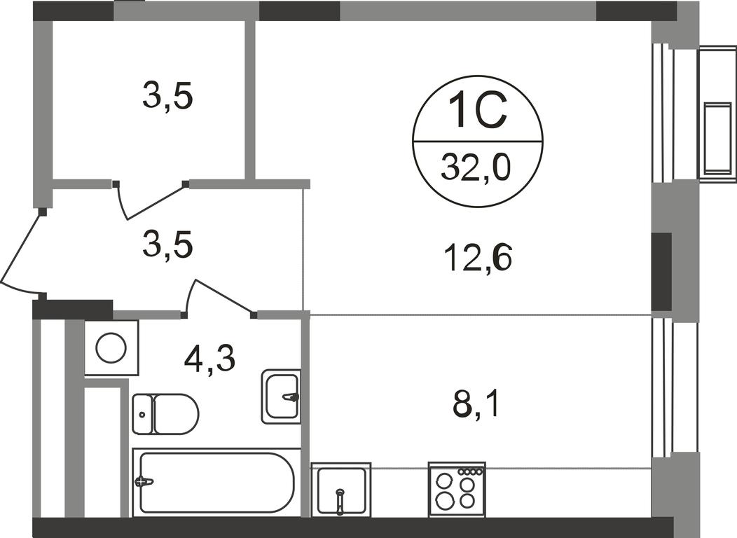 Apartment Sale, 32 sq. m. at Rezidentsii Skolkovo, Kashtanovaya ulitsa, 1, rabochiy posyolok Zarechye, Odintsovskiy City District, Moscow Region, Russia #1 Apartment Sale, 32 sq. m. at Rezidentsii Skolkovo, Kashtanovaya ulitsa, 1, rabochiy posyolok Zarechye, Odintsovskiy City District, Moscow Region, Russia #1