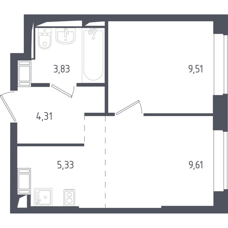 Apartment Sale, 32.1 sq. m. at Tomilino Park, 1-y kvartal, posyolok Zhilino-1, Lubertsy City District, Moscow Region, Russia #2 Apartment Sale, 32.1 sq. m. at Tomilino Park, 1-y kvartal, posyolok Zhilino-1, Lubertsy City District, Moscow Region, Russia #2