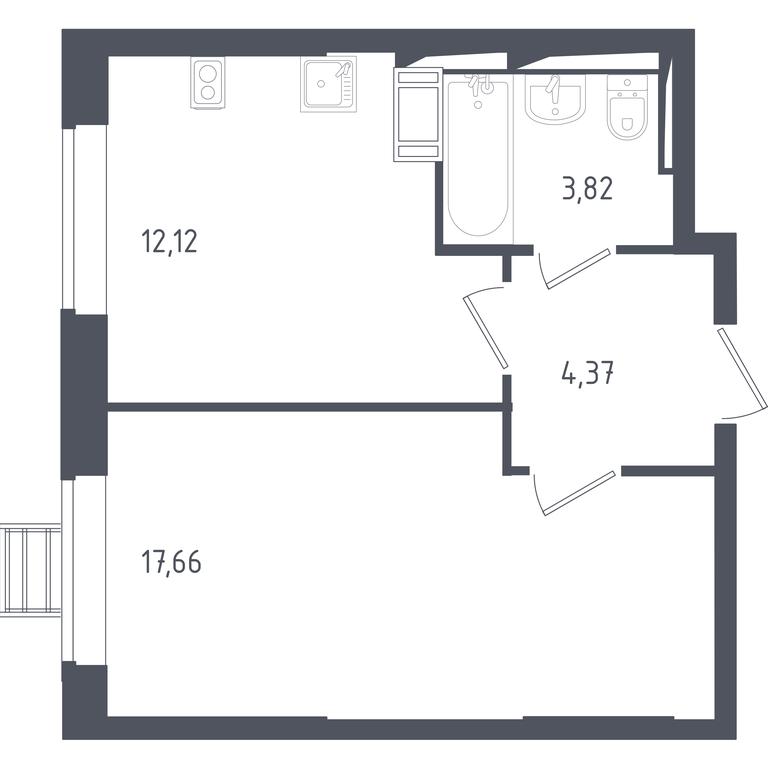 Apartment Sale, 37.6 sq. m. at Tomilino Park, 1-y kvartal, posyolok Zhilino-1, Lubertsy City District, Moscow Region, Russia #2 Apartment Sale, 37.6 sq. m. at Tomilino Park, 1-y kvartal, posyolok Zhilino-1, Lubertsy City District, Moscow Region, Russia #2