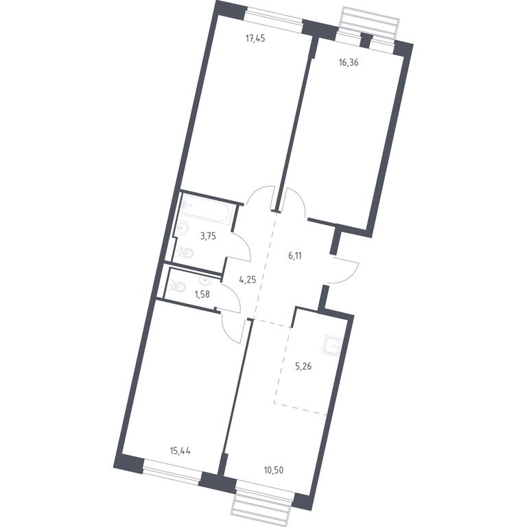 2-BD Apartment Sale, 80.7 sq. m. at Rublevskiy Kvartal, Laykovo Green Quarter, zhiloy kompleks Gorod-sobytiye Laykovo, selo Laykovo, Odintsovskiy City District, Moscow Region, Russia #1 2-BD Apartment Sale, 80.7 sq. m. at Rublevskiy Kvartal, Laykovo Green Quarter, zhiloy kompleks Gorod-sobytiye Laykovo, selo Laykovo, Odintsovskiy City District, Moscow Region, Russia #1