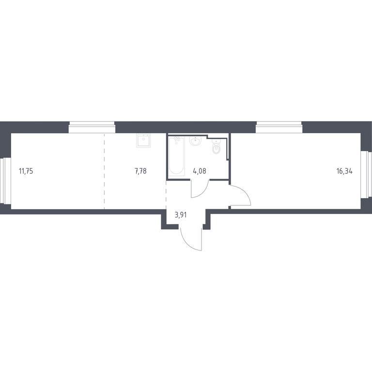 Apartment Sale, 43.86 sq. m. at Rublevskiy Kvartal, Laykovo Green Quarter, zhiloy kompleks Gorod-sobytiye Laykovo, selo Laykovo, Odintsovskiy City District, Moscow Region, Russia #1 Apartment Sale, 43.86 sq. m. at Rublevskiy Kvartal, Laykovo Green Quarter, zhiloy kompleks Gorod-sobytiye Laykovo, selo Laykovo, Odintsovskiy City District, Moscow Region, Russia #1