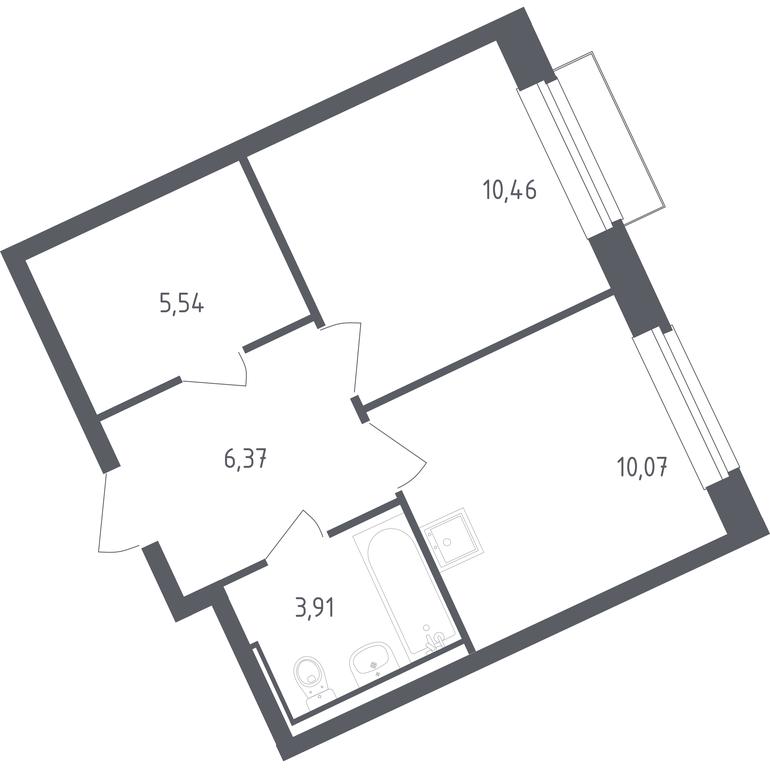 Apartment Sale, 36.35 sq. m. at Rublevskiy Kvartal, Laykovo Green Quarter, zhiloy kompleks Gorod-sobytiye Laykovo, selo Laykovo, Odintsovskiy City District, Moscow Region, Russia #1 Apartment Sale, 36.35 sq. m. at Rublevskiy Kvartal, Laykovo Green Quarter, zhiloy kompleks Gorod-sobytiye Laykovo, selo Laykovo, Odintsovskiy City District, Moscow Region, Russia #1