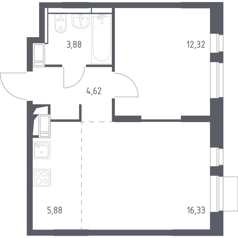Apartment Sale, 43.03 sq. m. at Piatnitskie Luga, Pyatnitskoye Highway, 2, derevnya Yurlovo, Solnechnogorsk City District, Moscow Region, Russia #1 Apartment Sale, 43.03 sq. m. at Piatnitskie Luga, Pyatnitskoye Highway, 2, derevnya Yurlovo, Solnechnogorsk City District, Moscow Region, Russia #1