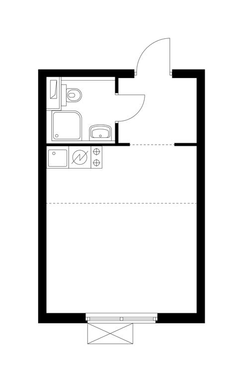 Apartment Sale, 23.3 sq. m. at Vtoroy Nagatinskiy, 2nd Nagatinsky Drive, 2к1, Moscow, Russia #1 Apartment Sale, 23.3 sq. m. at Vtoroy Nagatinskiy, 2nd Nagatinsky Drive, 2к1, Moscow, Russia #1