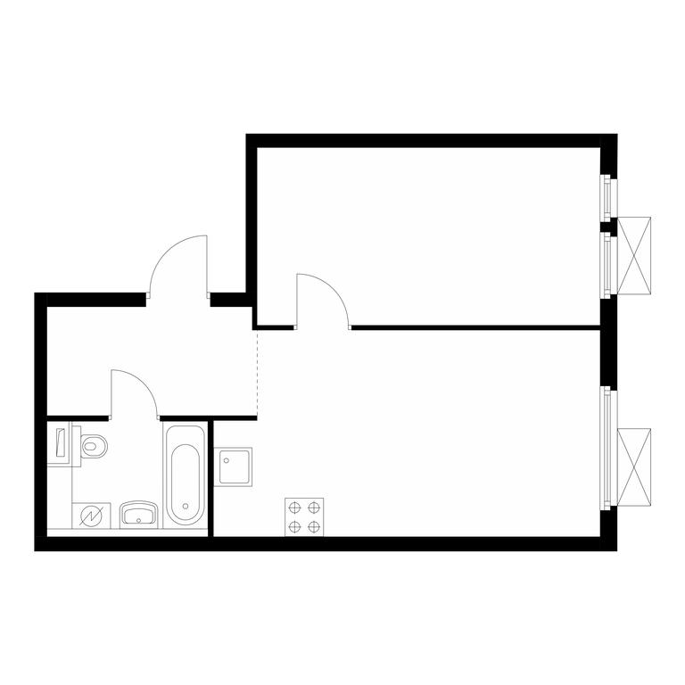 1-BD Apartment Sale, 42.4 sq. m. at Mitinskiy Les, Muravskaya Street, 44А, Moscow, Russia #1 1-BD Apartment Sale, 42.4 sq. m. at Mitinskiy Les, Muravskaya Street, 44А, Moscow, Russia #1
