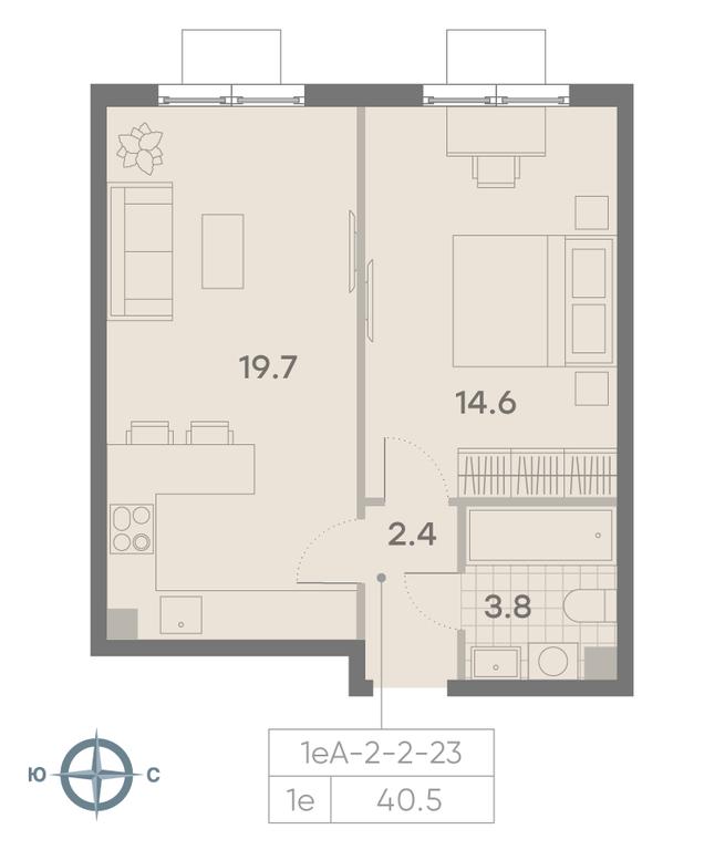 1-BD Apartment Sale, 40.5 sq. m. at Parkside, Krasnogo Mayaka Street, 26к1, Moscow, Russia #1 1-BD Apartment Sale, 40.5 sq. m. at Parkside, Krasnogo Mayaka Street, 26к1, Moscow, Russia #1