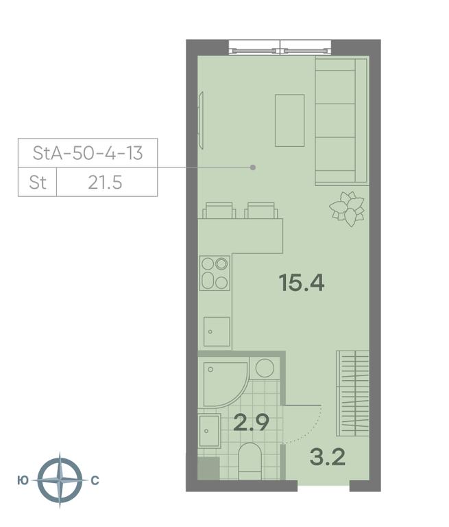 Apartment Sale, 21.5 sq. m. at Parkside, Krasnogo Mayaka Street, 26к1, Moscow, Russia #1 Apartment Sale, 21.5 sq. m. at Parkside, Krasnogo Mayaka Street, 26к1, Moscow, Russia #1