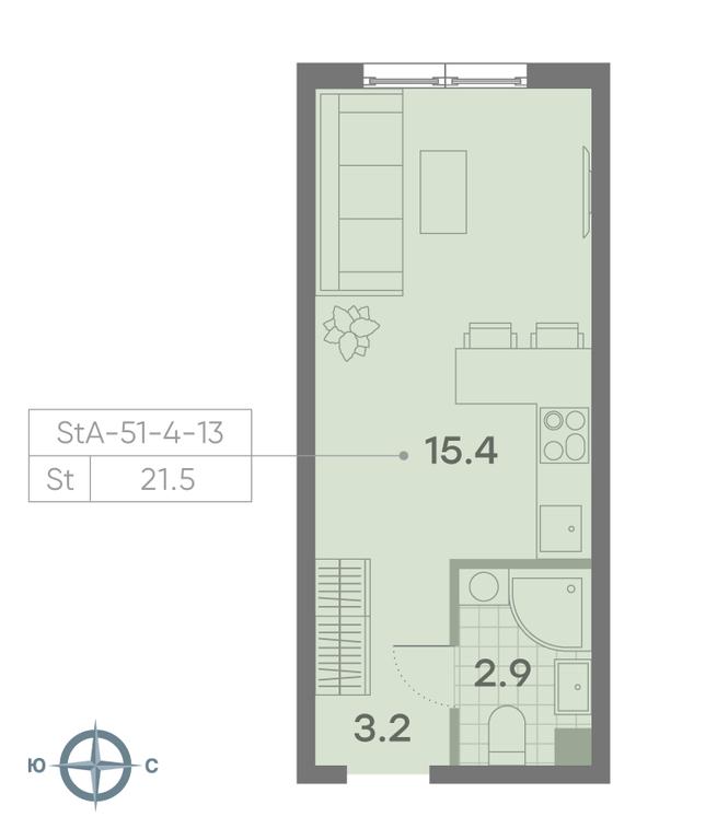 Apartment Sale, 21.5 sq. m. at Parkside, Krasnogo Mayaka Street, 26к1, Moscow, Russia #1 Apartment Sale, 21.5 sq. m. at Parkside, Krasnogo Mayaka Street, 26к1, Moscow, Russia #1