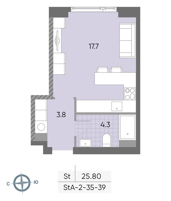 Продажа квартиры, 25,8 м² в ЖК «Вейв (Wave)», улица Борисовские Пруды, 1Б, Москва, Россия #2 Продажа квартиры, 25,8 м² в ЖК «Вейв (Wave)», улица Борисовские Пруды, 1Б, Москва, Россия #2