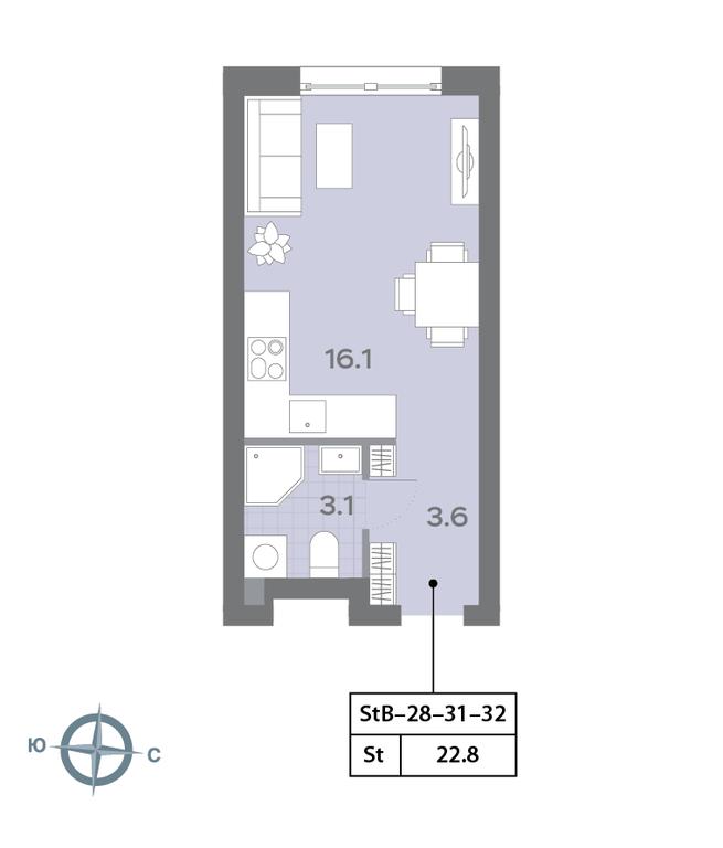 Apartment Sale, 22.7 sq. m. at Dmitrovskoe Nebo, Ilmenskiy Drive, 4с1, Moscow, Russia #2 Apartment Sale, 22.7 sq. m. at Dmitrovskoe Nebo, Ilmenskiy Drive, 4с1, Moscow, Russia #2