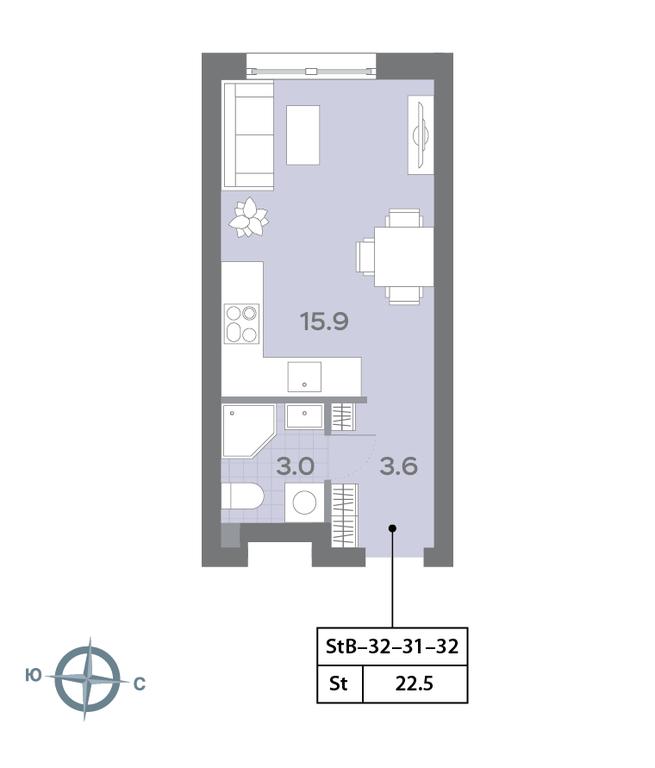 Apartment Sale, 22.6 sq. m. at Dmitrovskoe Nebo, Ilmenskiy Drive, 4с1, Moscow, Russia #2