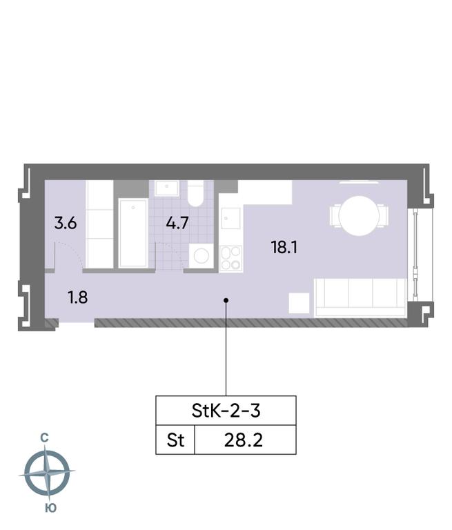 Apartment Sale, 28.2 sq. m. at Wave, Borisovskye Prudy Street, 1Б, Moscow, Russia #2 Apartment Sale, 28.2 sq. m. at Wave, Borisovskye Prudy Street, 1Б, Moscow, Russia #2