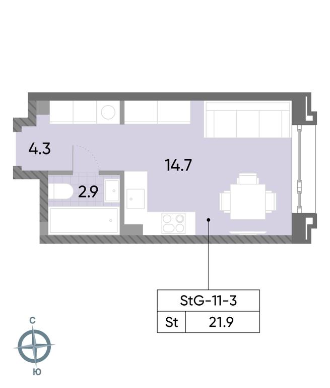 Apartment Sale, 21.9 sq. m. at Wave, Borisovskye Prudy Street, 1Б, Moscow, Russia #2 Apartment Sale, 21.9 sq. m. at Wave, Borisovskye Prudy Street, 1Б, Moscow, Russia #2