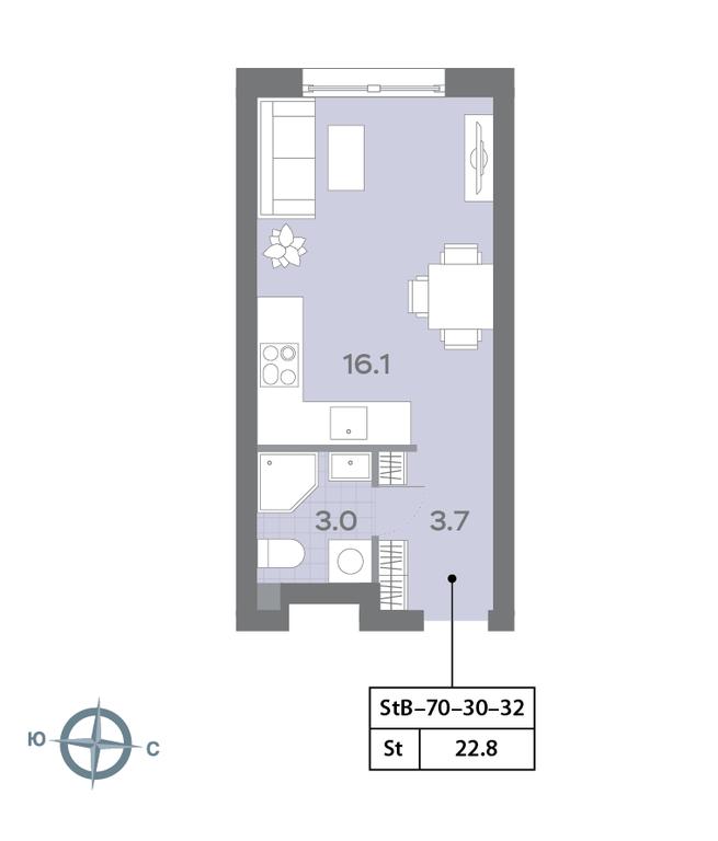 Apartment Sale, 22.8 sq. m. at Dmitrovskoe Nebo, Ilmenskiy Drive, 4с1, Moscow, Russia #2 Apartment Sale, 22.8 sq. m. at Dmitrovskoe Nebo, Ilmenskiy Drive, 4с1, Moscow, Russia #2