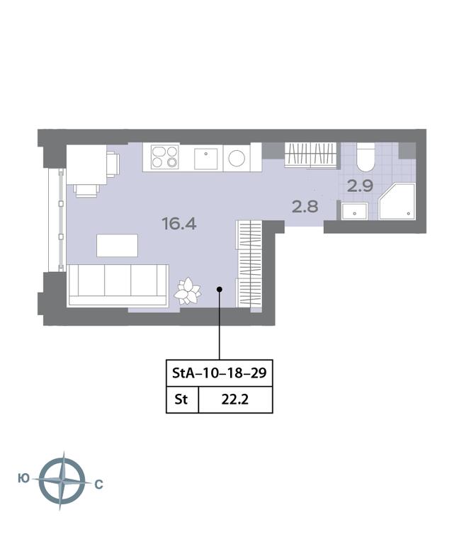 Apartment Sale, 22.4 sq. m. at Dmitrovskoe Nebo, Ilmenskiy Drive, 4с1, Moscow, Russia #2