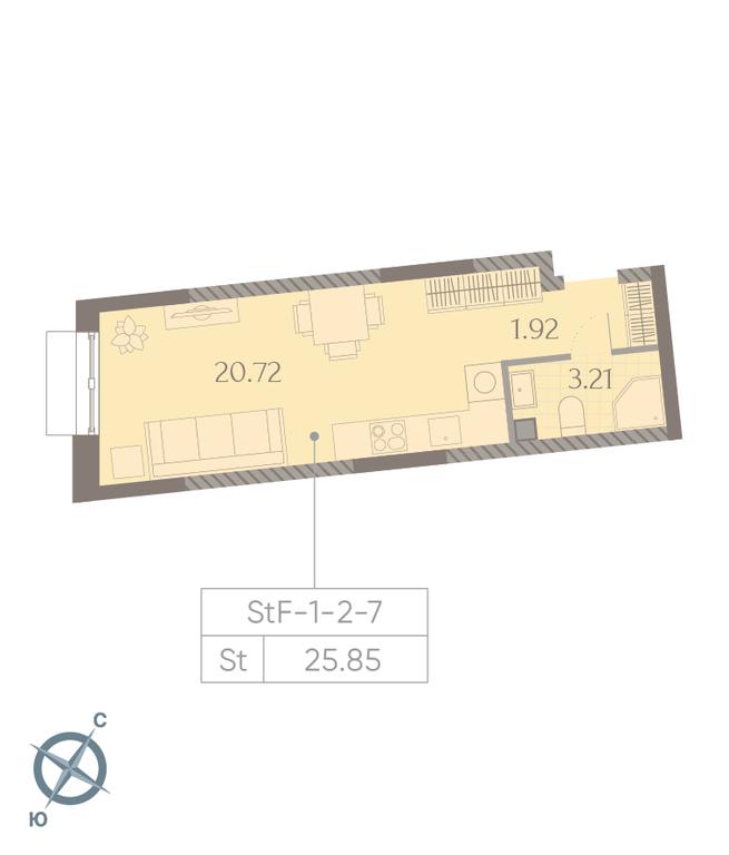 Apartment Sale, 25.9 sq. m. at Dmitrovskoe Nebo, Ilmenskiy Drive, 4с1, Moscow, Russia #2
