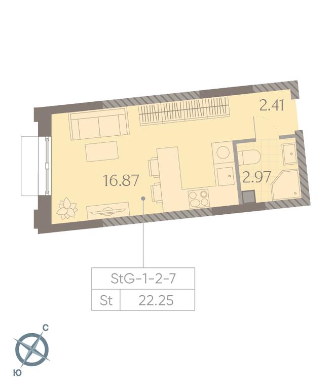 Apartment Sale, 22.3 sq. m. at Dmitrovskoe Nebo, Ilmenskiy Drive, 4с1, Moscow, Russia #1 Apartment Sale, 22.3 sq. m. at Dmitrovskoe Nebo, Ilmenskiy Drive, 4с1, Moscow, Russia #1