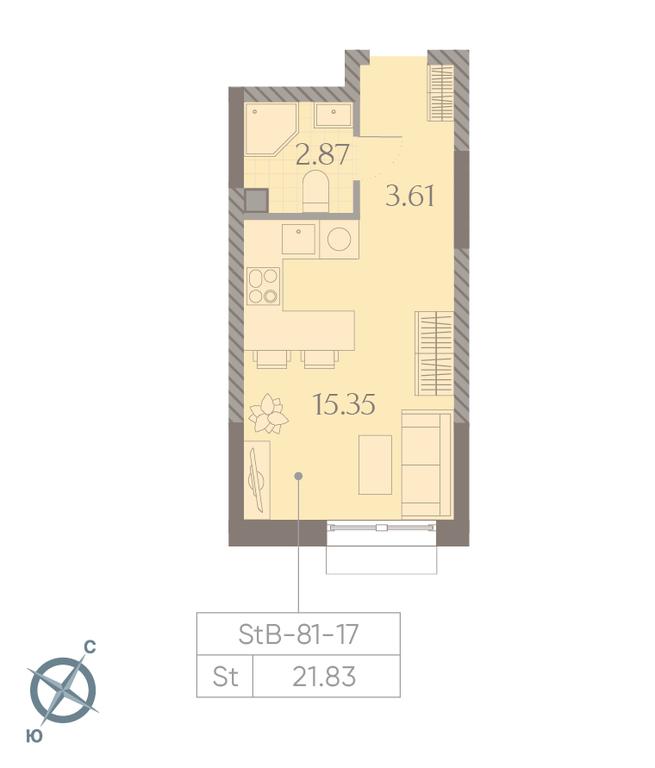Apartment Sale, 21.8 sq. m. at Dmitrovskoe Nebo, Ilmenskiy Drive, 4с1, Moscow, Russia #1 Apartment Sale, 21.8 sq. m. at Dmitrovskoe Nebo, Ilmenskiy Drive, 4с1, Moscow, Russia #1