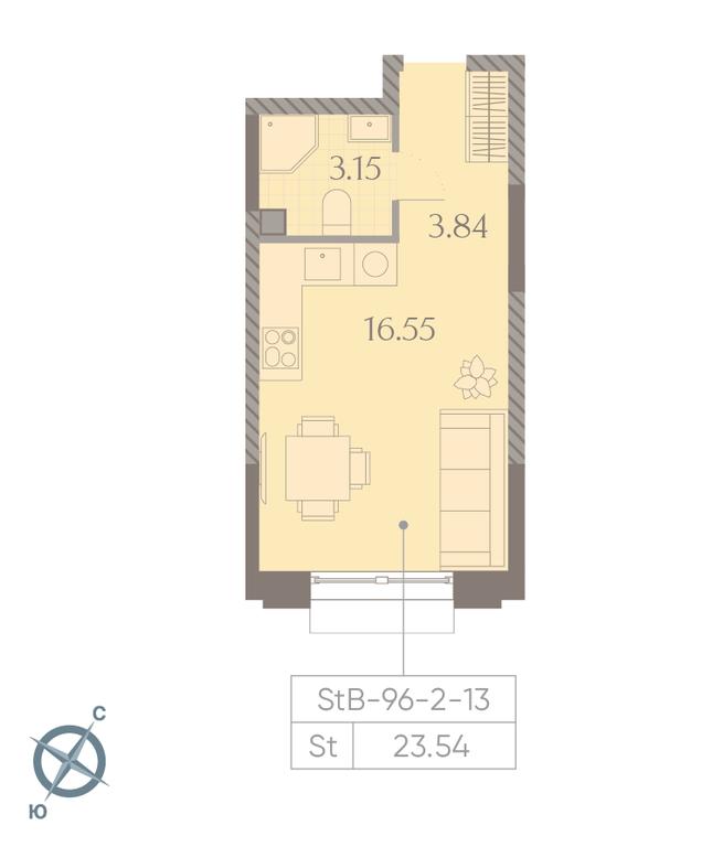 Apartment Sale, 23.5 sq. m. at Dmitrovskoe Nebo, Ilmenskiy Drive, 4с1, Moscow, Russia #2 Apartment Sale, 23.5 sq. m. at Dmitrovskoe Nebo, Ilmenskiy Drive, 4с1, Moscow, Russia #2