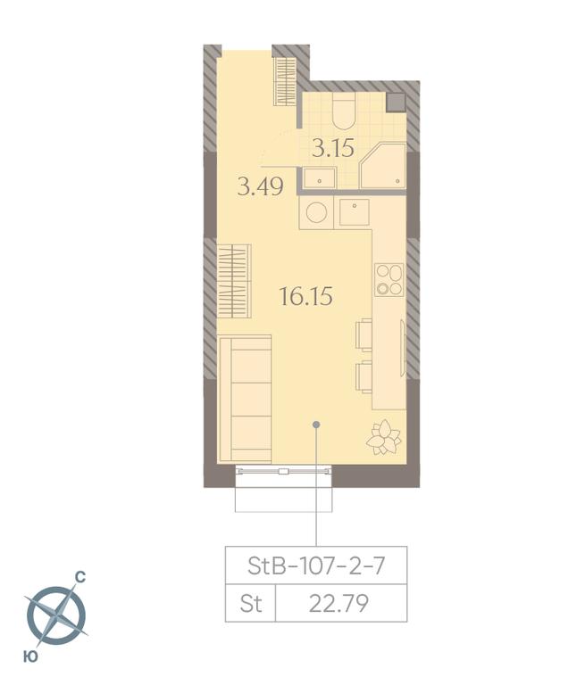 Apartment Sale, 22.8 sq. m. at Dmitrovskoe Nebo, Ilmenskiy Drive, 4с1, Moscow, Russia #1 Apartment Sale, 22.8 sq. m. at Dmitrovskoe Nebo, Ilmenskiy Drive, 4с1, Moscow, Russia #1