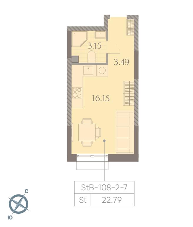 Apartment Sale, 22.8 sq. m. at Dmitrovskoe Nebo, Ilmenskiy Drive, 4с1, Moscow, Russia #2 Apartment Sale, 22.8 sq. m. at Dmitrovskoe Nebo, Ilmenskiy Drive, 4с1, Moscow, Russia #2