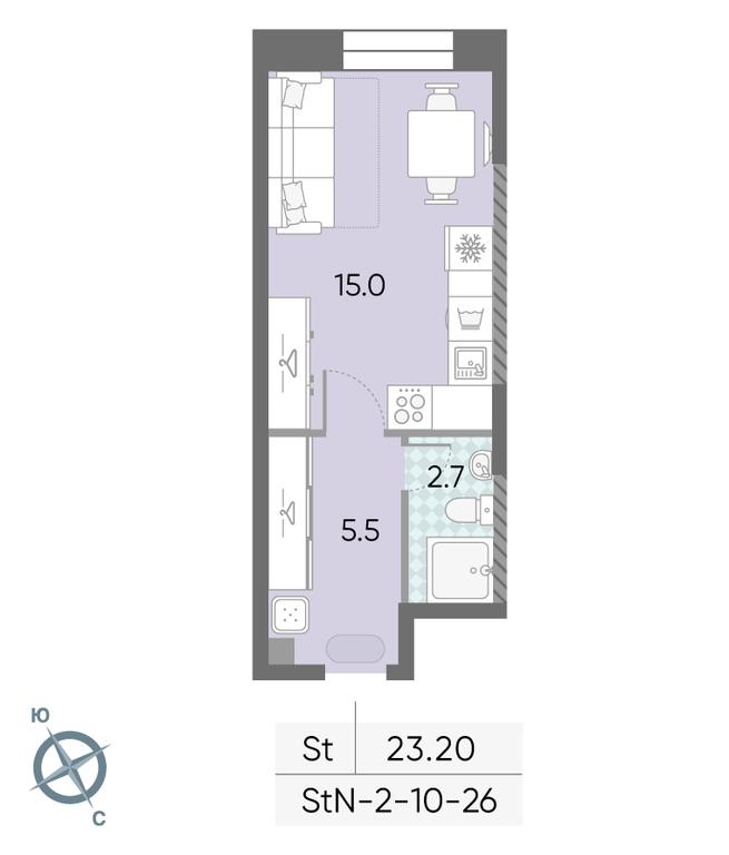 Apartment Sale, 23.2 sq. m. at Zilart, Rodchenko Street, 1, Moscow, Russia #2 Apartment Sale, 23.2 sq. m. at Zilart, Rodchenko Street, 1, Moscow, Russia #2