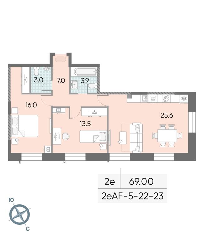 2-BD Apartment Sale, 69平方米 at Zilart, Rodchenko Street, 1, Moscow, Russia #2 2-BD Apartment Sale, 69平方米 at Zilart, Rodchenko Street, 1, Moscow, Russia #2