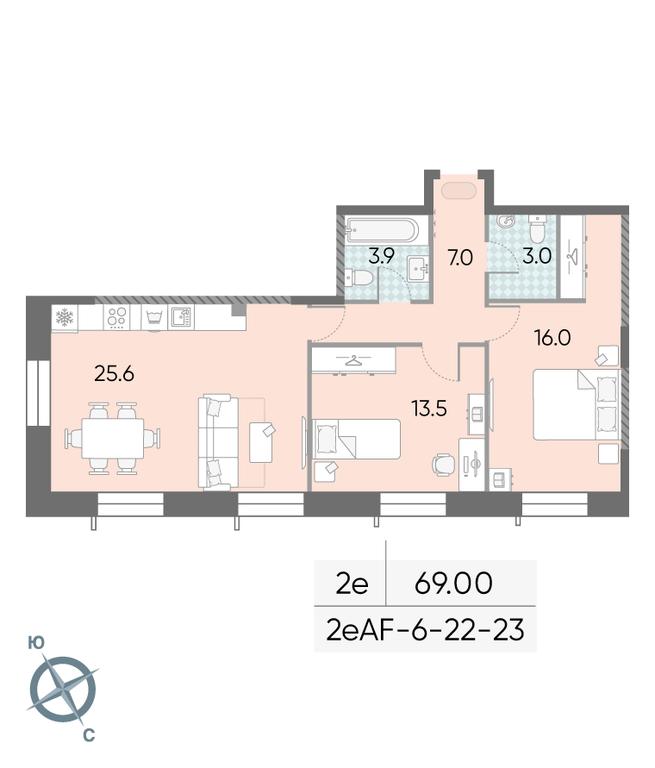 2-BD Apartment Sale, 69平方米 at Zilart, Rodchenko Street, 1, Moscow, Russia #1 2-BD Apartment Sale, 69平方米 at Zilart, Rodchenko Street, 1, Moscow, Russia #1