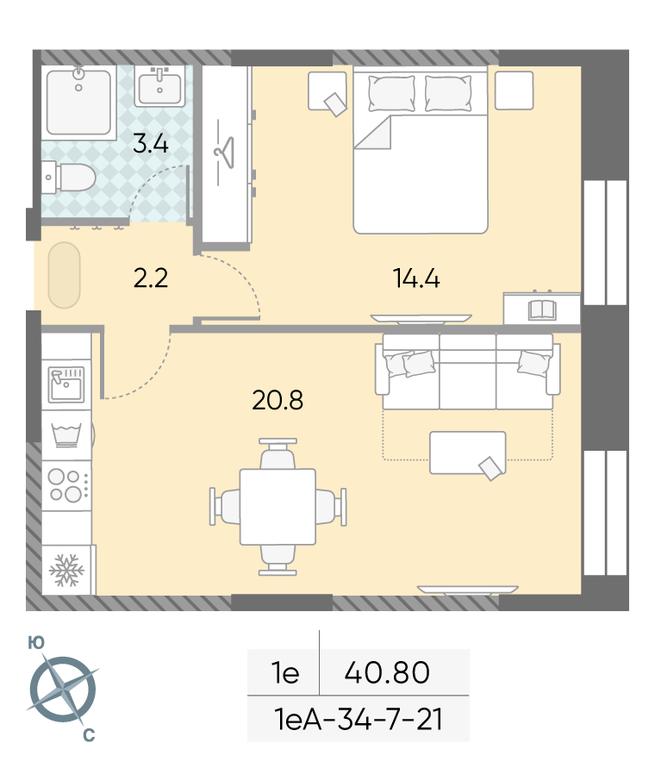 1-BD Apartment Sale, 40.8 sq. m. at Zilart, Rodchenko Street, 1, Moscow, Russia #1 1-BD Apartment Sale, 40.8 sq. m. at Zilart, Rodchenko Street, 1, Moscow, Russia #1