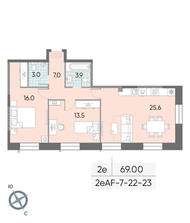 2-BD Apartment Sale, 69平方米 at Zilart, Rodchenko Street, 1, Moscow, Russia #2 2-BD Apartment Sale, 69平方米 at Zilart, Rodchenko Street, 1, Moscow, Russia #2