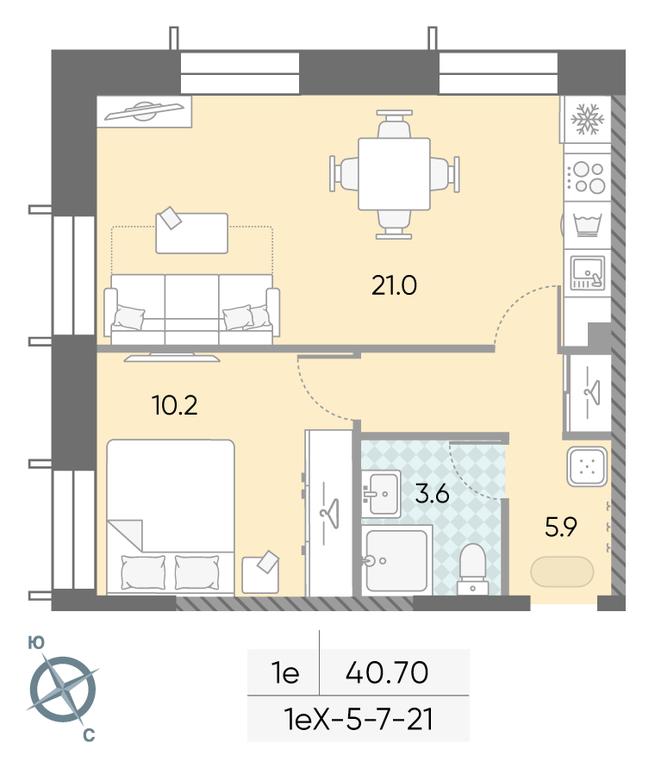 1-BD Apartment Sale, 40.7 sq. m. at Zilart, Rodchenko Street, 1, Moscow, Russia #1 1-BD Apartment Sale, 40.7 sq. m. at Zilart, Rodchenko Street, 1, Moscow, Russia #1
