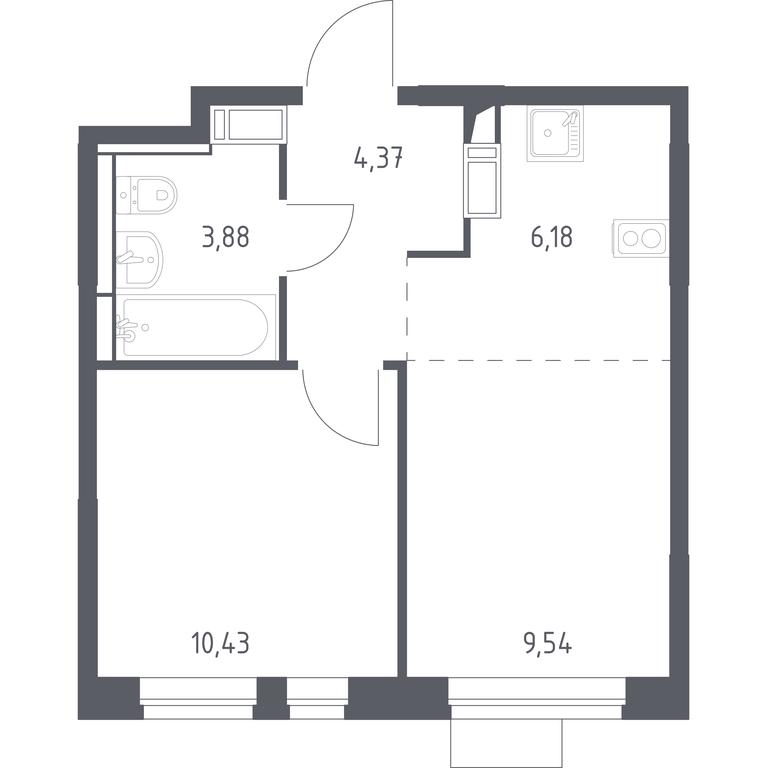 Apartment Sale, 34.4平方米 at Piatnitskie Luga, Pyatnitskoye Highway, 2, derevnya Yurlovo, Solnechnogorsk City District, Moscow Region, Russia #1 Apartment Sale, 34.4平方米 at Piatnitskie Luga, Pyatnitskoye Highway, 2, derevnya Yurlovo, Solnechnogorsk City District, Moscow Region, Russia #1