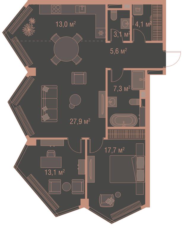 2-BD Apartment Sale, 99.3 sq. m. at High Life, Letnikovskaya Street, 11/10с1, Moscow, Russia #1 2-BD Apartment Sale, 99.3 sq. m. at High Life, Letnikovskaya Street, 11/10с1, Moscow, Russia #1
