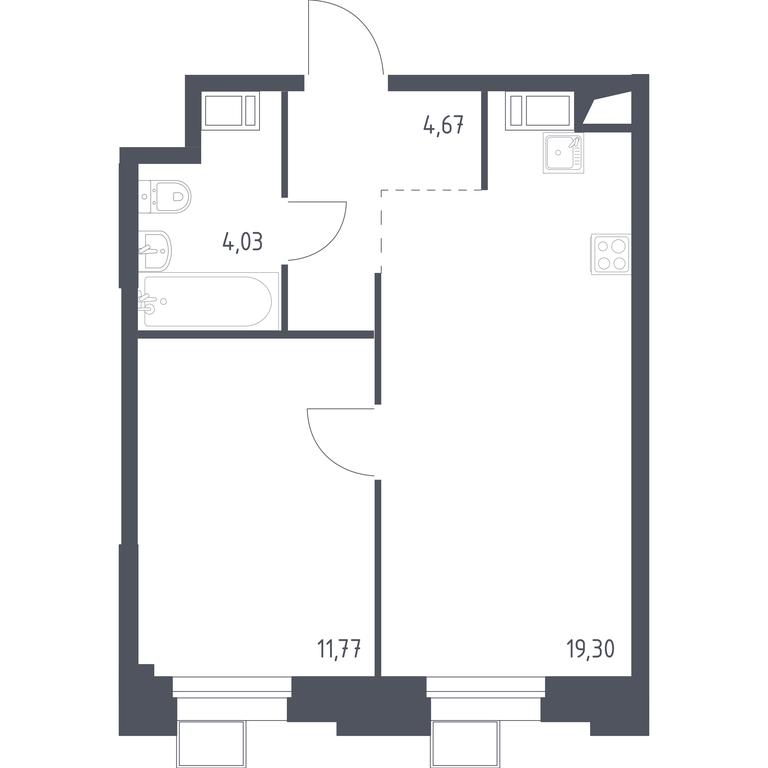 Apartment Sale, 39.88平方米 at Troparevo Park, Kiyevskoye shosse, 21-y kilometr, 3с4, Mosrentgen Settlement, Moscow, Russia #1 Apartment Sale, 39.88平方米 at Troparevo Park, Kiyevskoye shosse, 21-y kilometr, 3с4, Mosrentgen Settlement, Moscow, Russia #1