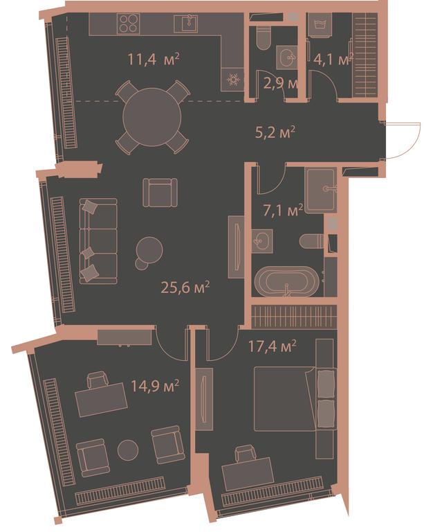 2-BD Apartment Sale, 92.5 sq. m. at High Life, Letnikovskaya Street, 11/10с1, Moscow, Russia #1 2-BD Apartment Sale, 92.5 sq. m. at High Life, Letnikovskaya Street, 11/10с1, Moscow, Russia #1