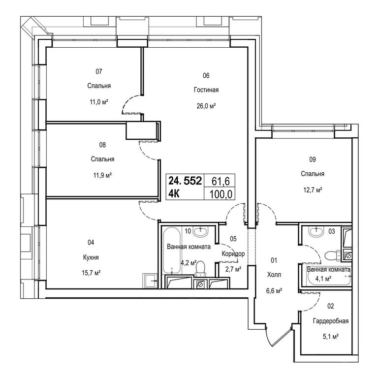 Apartment Sale, 26.4 sq. m. at Silver, Serebryakova Drive, 11к1, Moscow, Russia #2 Apartment Sale, 26.4 sq. m. at Silver, Serebryakova Drive, 11к1, Moscow, Russia #2