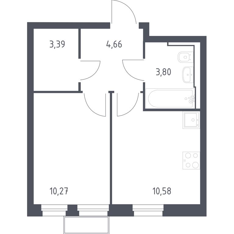 Apartment Sale, 32.85 sq. m. at Kvartal Strogino, zhiloy kompleks Kvartal Strogino, Krasnogorsk, Moscow Region, Russia #1 Apartment Sale, 32.85 sq. m. at Kvartal Strogino, zhiloy kompleks Kvartal Strogino, Krasnogorsk, Moscow Region, Russia #1