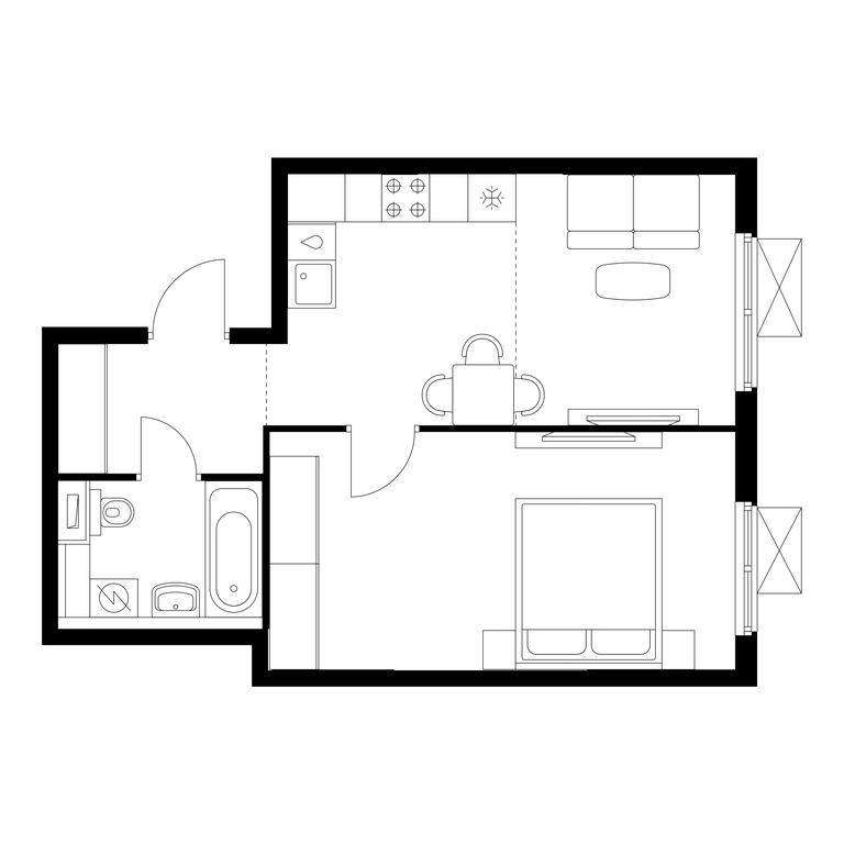 1-BD Apartment Sale, 41.6 sq. m. at Volzhskiy Park, 1st Grayvoronovsky Drive, 3с11, Moscow, Russia #1 1-BD Apartment Sale, 41.6 sq. m. at Volzhskiy Park, 1st Grayvoronovsky Drive, 3с11, Moscow, Russia #1