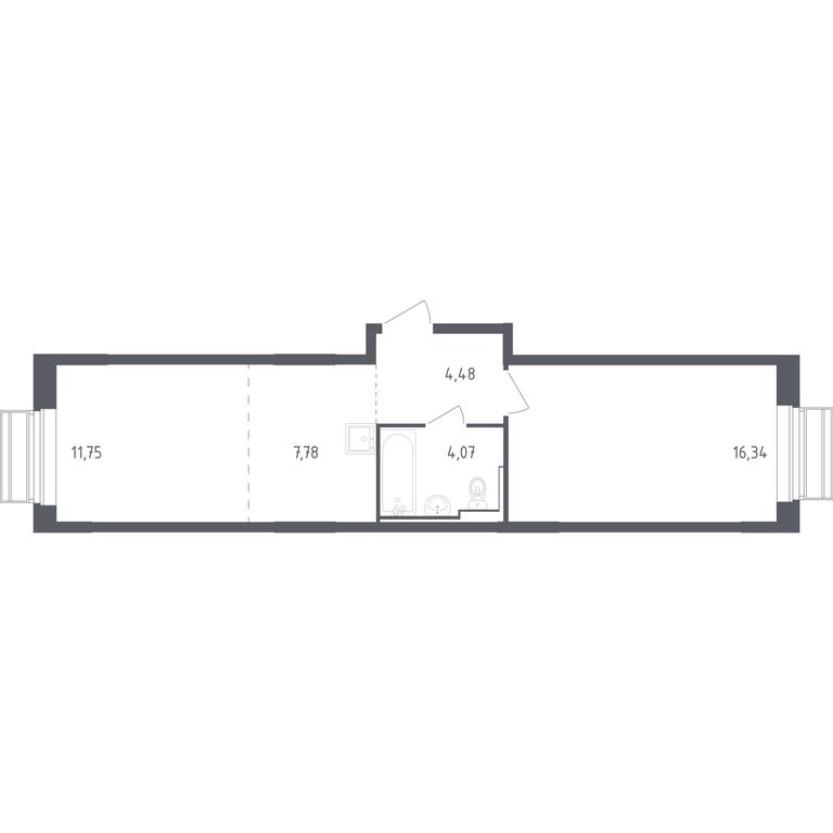 Apartment Sale, 44.42 sq. m. at Rublevskiy Kvartal, Laykovo Green Quarter, zhiloy kompleks Gorod-sobytiye Laykovo, selo Laykovo, Odintsovskiy City District, Moscow Region, Russia #1 Apartment Sale, 44.42 sq. m. at Rublevskiy Kvartal, Laykovo Green Quarter, zhiloy kompleks Gorod-sobytiye Laykovo, selo Laykovo, Odintsovskiy City District, Moscow Region, Russia #1