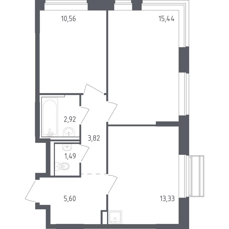 1-BD Apartment Sale, 53.16平方米 at Rublevskiy Kvartal, Laykovo Green Quarter, zhiloy kompleks Gorod-sobytiye Laykovo, selo Laykovo, Odintsovskiy City District, Moscow Region, Russia #1 1-BD Apartment Sale, 53.16平方米 at Rublevskiy Kvartal, Laykovo Green Quarter, zhiloy kompleks Gorod-sobytiye Laykovo, selo Laykovo, Odintsovskiy City District, Moscow Region, Russia #1