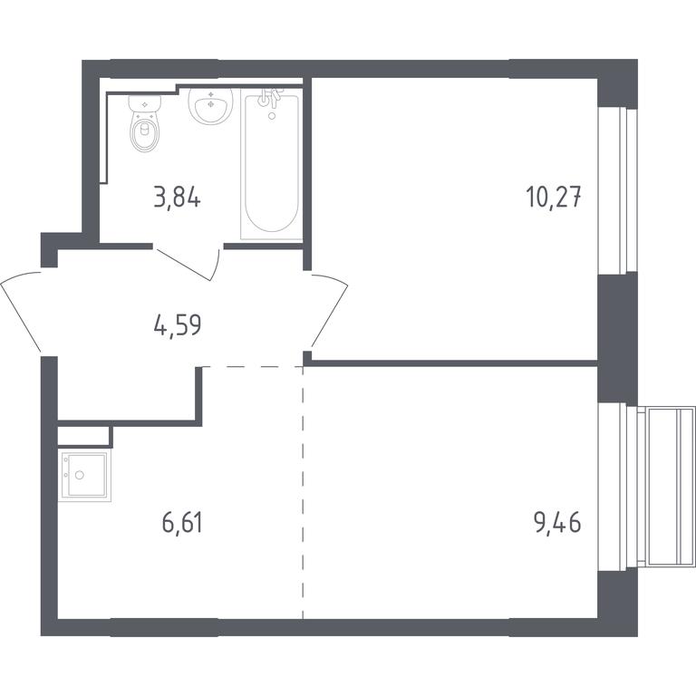 Apartment Sale, 34.77 sq. m. at Rublevskiy Kvartal, Laykovo Green Quarter, zhiloy kompleks Gorod-sobytiye Laykovo, selo Laykovo, Odintsovskiy City District, Moscow Region, Russia #1 Apartment Sale, 34.77 sq. m. at Rublevskiy Kvartal, Laykovo Green Quarter, zhiloy kompleks Gorod-sobytiye Laykovo, selo Laykovo, Odintsovskiy City District, Moscow Region, Russia #1