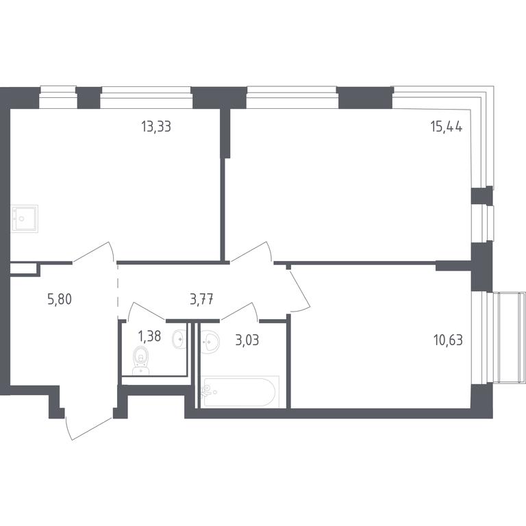 1-BD Apartment Sale, 53.38 sq. m. at Rublevskiy Kvartal, Laykovo Green Quarter, zhiloy kompleks Gorod-sobytiye Laykovo, selo Laykovo, Odintsovskiy City District, Moscow Region, Russia #1 1-BD Apartment Sale, 53.38 sq. m. at Rublevskiy Kvartal, Laykovo Green Quarter, zhiloy kompleks Gorod-sobytiye Laykovo, selo Laykovo, Odintsovskiy City District, Moscow Region, Russia #1