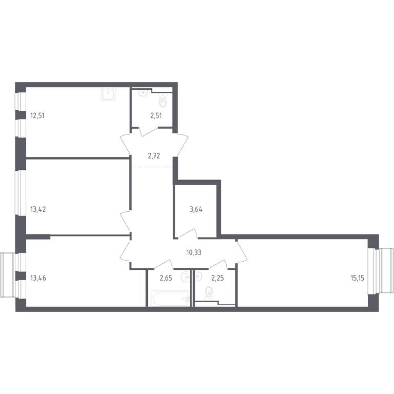 2-BD Apartment Sale, 78.64 sq. m. at Rublevskiy Kvartal, Laykovo Green Quarter, zhiloy kompleks Gorod-sobytiye Laykovo, selo Laykovo, Odintsovskiy City District, Moscow Region, Russia #1 2-BD Apartment Sale, 78.64 sq. m. at Rublevskiy Kvartal, Laykovo Green Quarter, zhiloy kompleks Gorod-sobytiye Laykovo, selo Laykovo, Odintsovskiy City District, Moscow Region, Russia #1