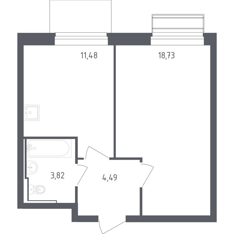 Apartment Sale, 38.52 sq. m. at Rublevskiy Kvartal, Laykovo Green Quarter, zhiloy kompleks Gorod-sobytiye Laykovo, selo Laykovo, Odintsovskiy City District, Moscow Region, Russia #1 Apartment Sale, 38.52 sq. m. at Rublevskiy Kvartal, Laykovo Green Quarter, zhiloy kompleks Gorod-sobytiye Laykovo, selo Laykovo, Odintsovskiy City District, Moscow Region, Russia #1