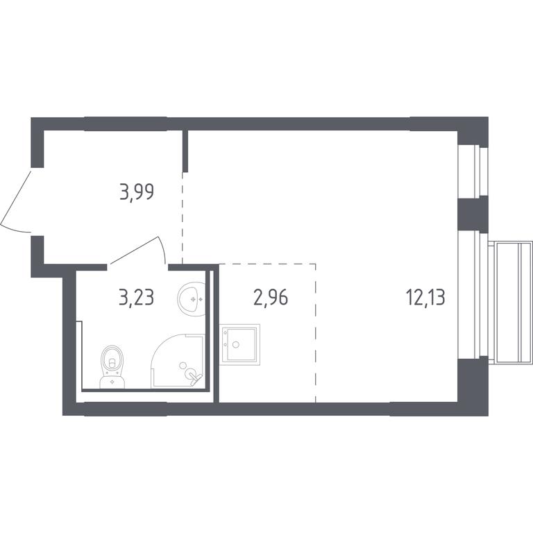 Apartment Sale, 22.31 sq. m. at Rublevskiy Kvartal, Laykovo Green Quarter, zhiloy kompleks Gorod-sobytiye Laykovo, selo Laykovo, Odintsovskiy City District, Moscow Region, Russia #1 Apartment Sale, 22.31 sq. m. at Rublevskiy Kvartal, Laykovo Green Quarter, zhiloy kompleks Gorod-sobytiye Laykovo, selo Laykovo, Odintsovskiy City District, Moscow Region, Russia #1