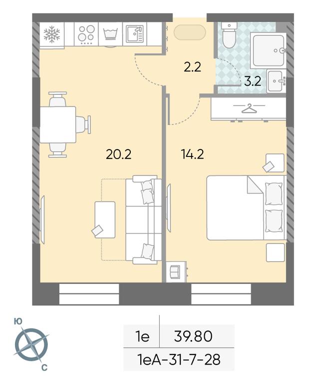 1-BD Apartment Sale, 39.8 sq. m. at Zilart, Rodchenko Street, 1, Moscow, Russia #1 1-BD Apartment Sale, 39.8 sq. m. at Zilart, Rodchenko Street, 1, Moscow, Russia #1