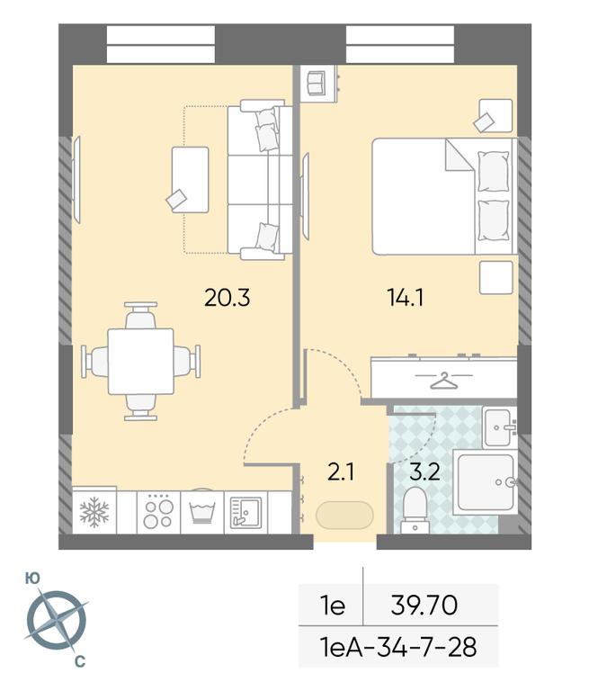 1-BD Apartment Sale, 39.7 sq. m. at Zilart, Rodchenko Street, 1, Moscow, Russia #1 1-BD Apartment Sale, 39.7 sq. m. at Zilart, Rodchenko Street, 1, Moscow, Russia #1