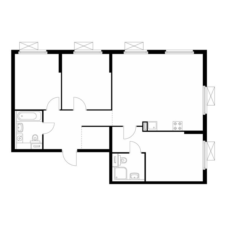 3-BD Apartment Sale, 80.4平方米 at Kuzminskiy Les, mikrorayon Belaya Dacha, 25, Kotelniki, Moscow Region, Russia #2 3-BD Apartment Sale, 80.4平方米 at Kuzminskiy Les, mikrorayon Belaya Dacha, 25, Kotelniki, Moscow Region, Russia #2