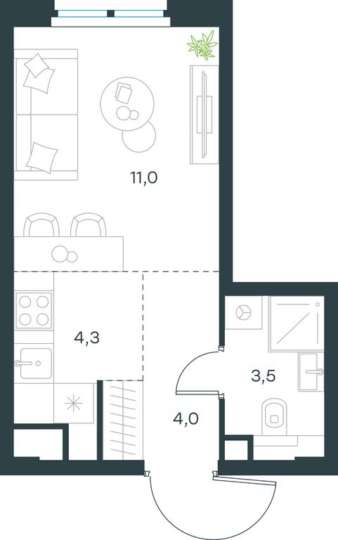 Apartment Sale, 22.8 sq. m. at Level Nizhegorodskaja, Perovskoye Highway, 21с1, Moscow, Russia #1 Apartment Sale, 22.8 sq. m. at Level Nizhegorodskaja, Perovskoye Highway, 21с1, Moscow, Russia #1