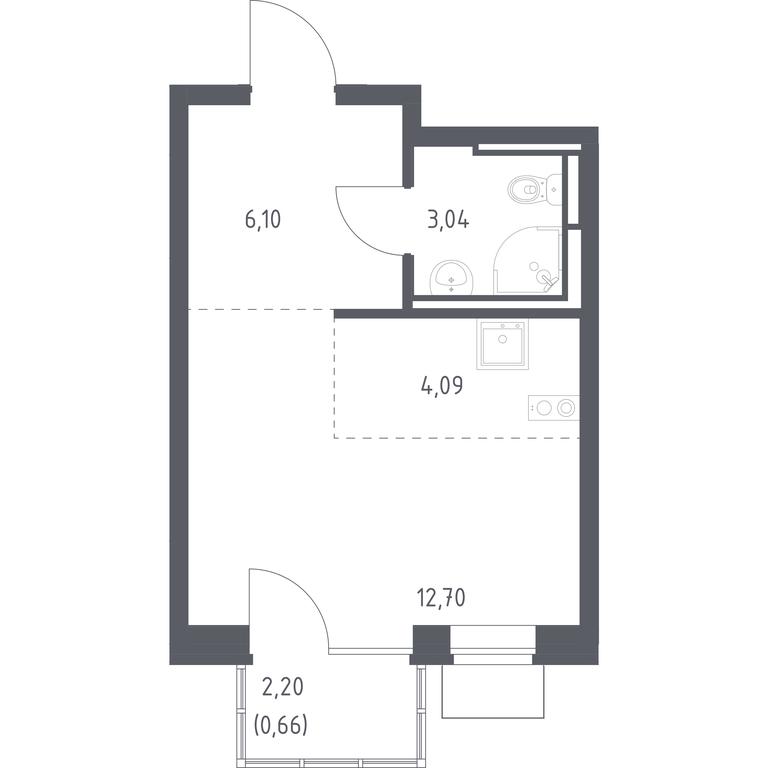 Apartment Sale, 26.59 sq. m. at Bogdanovskiy Les, derevnya Bogdanikha, Leninskiy City District, Moscow Region, Russia #1 Apartment Sale, 26.59 sq. m. at Bogdanovskiy Les, derevnya Bogdanikha, Leninskiy City District, Moscow Region, Russia #1